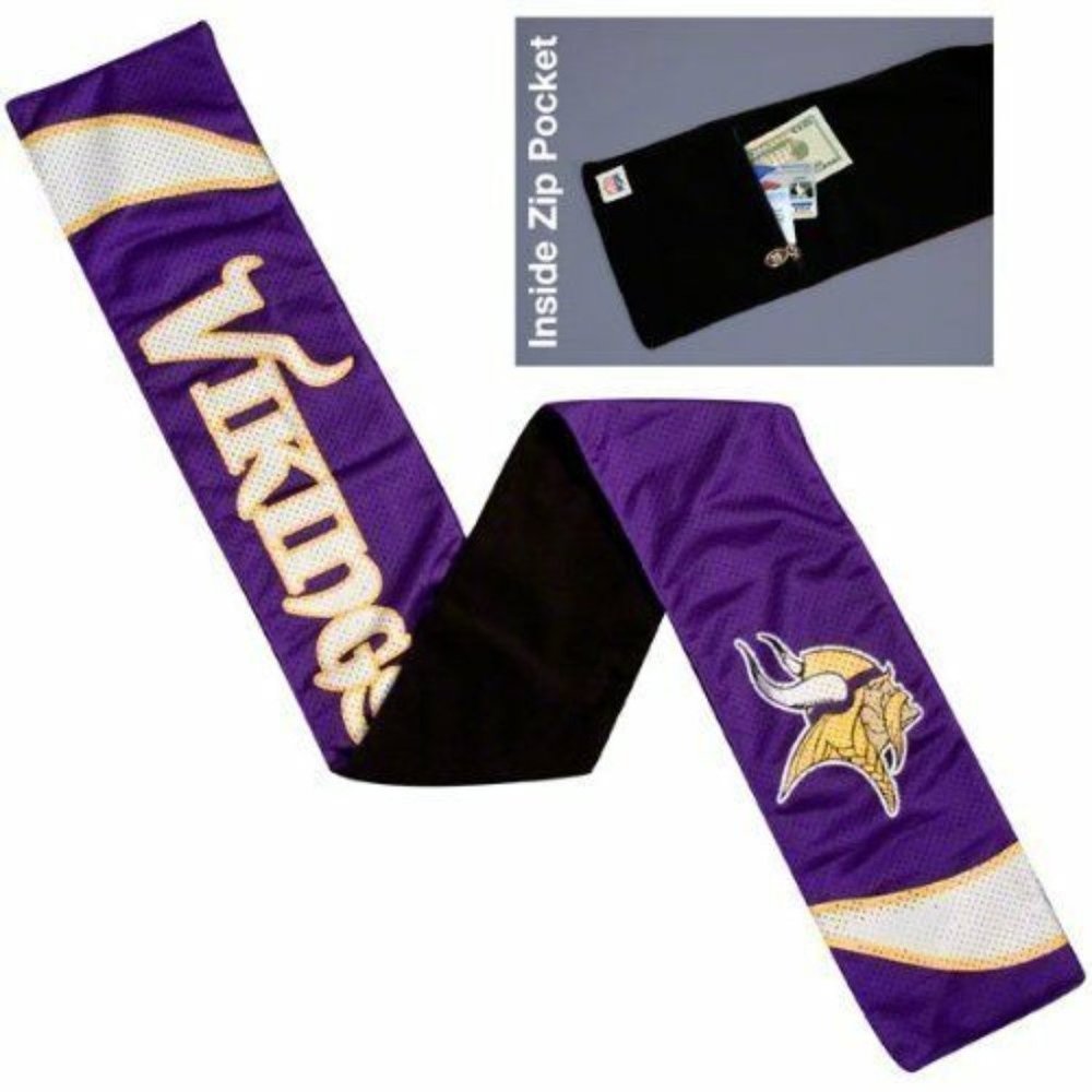 MINNESOTA VIKINGS NFL JERSEY MATERIAL WINTER SCARF